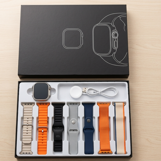 iMounra 2 BIG Ultra Smartwatch + 7 Straps