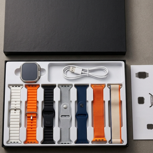 iMounra 2 BIG Ultra Smartwatch + 7 Straps