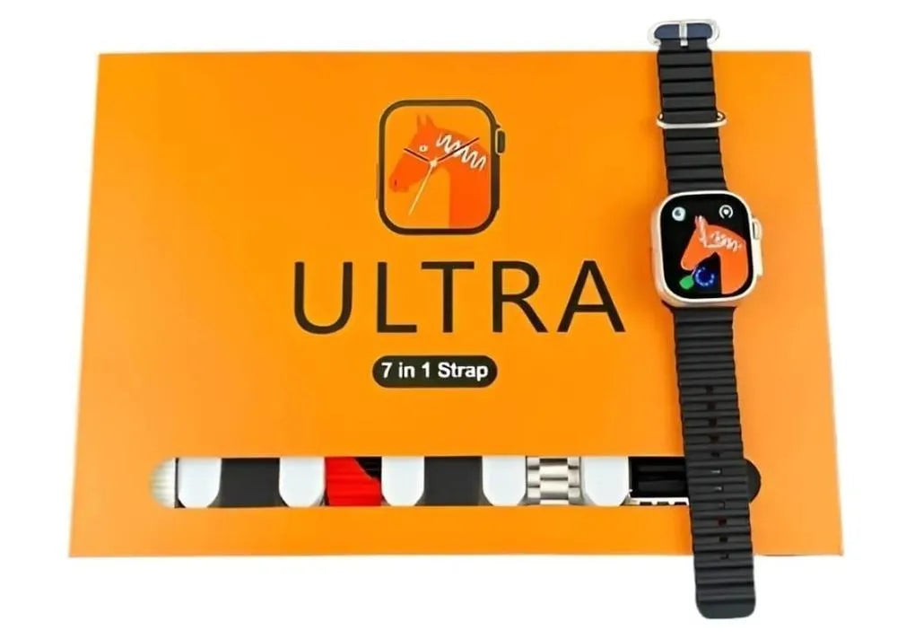 Multicolor Smart Watch with 7 Straps